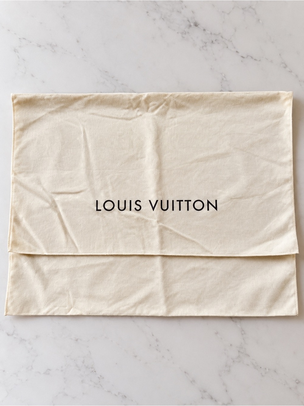 Louis Vuitton LV Authentic Dust Bag Cream 18 x 13.75" Storage Pouch